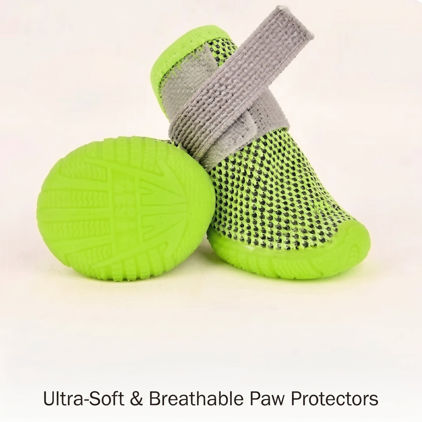 Cooling Mesh Dog Boots – Breathable Non-Slip Summer Paw Protection Shoes for Small Dogs & Cats (4-Pack)