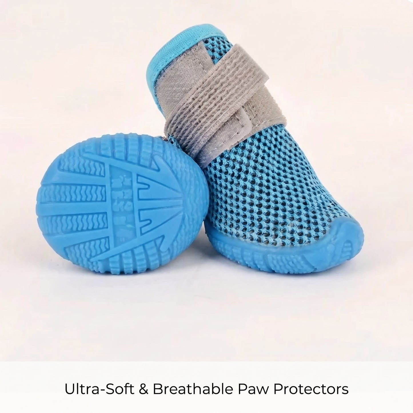 Cooling Mesh Dog Boots – Breathable Non-Slip Summer Paw Protection Shoes for Small Dogs & Cats (4-Pack)