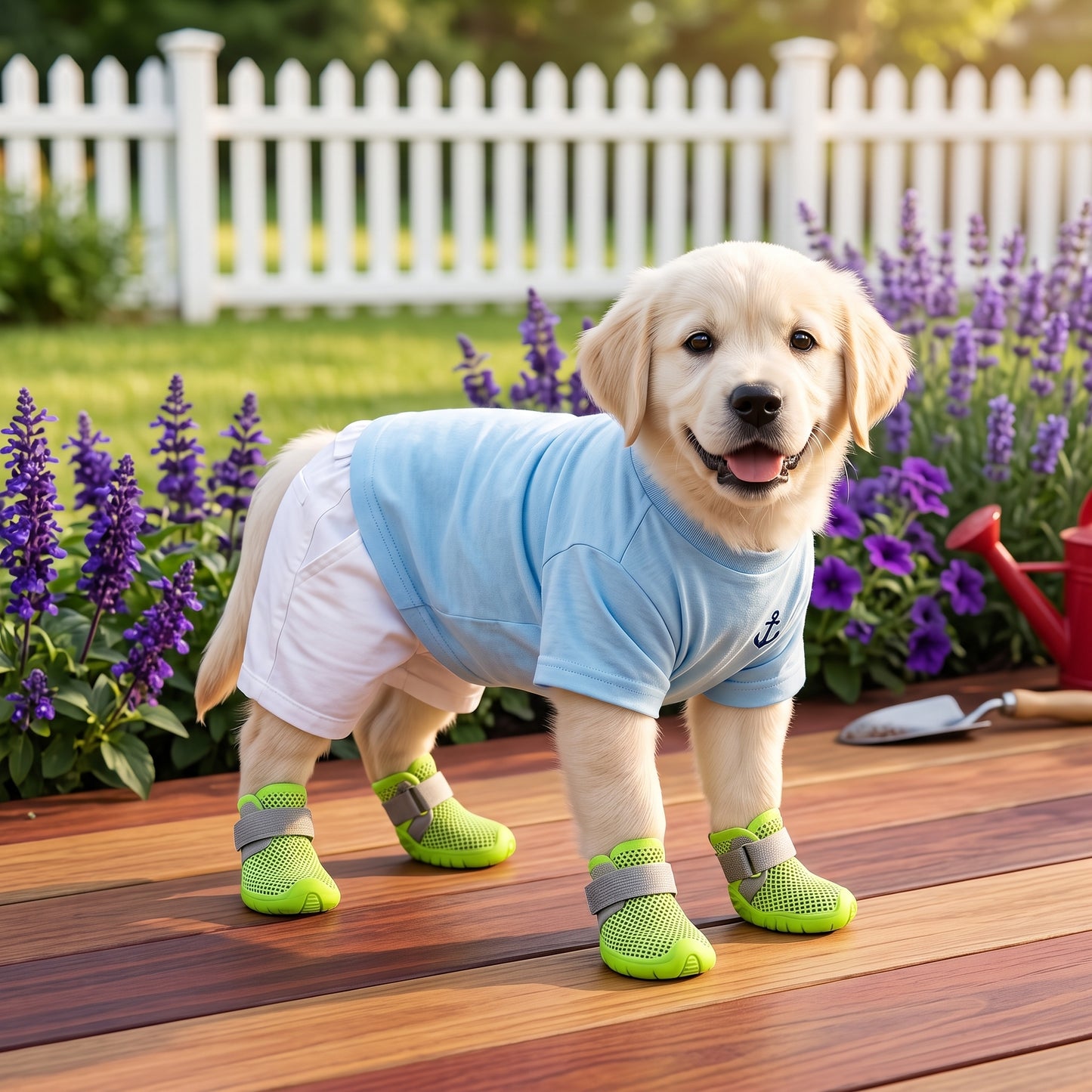 Cooling Mesh Dog Boots – Breathable Non-Slip Summer Paw Protection Shoes for Small Dogs & Cats (4-Pack)