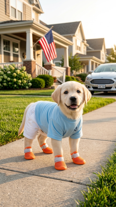 Cooling Mesh Dog Boots – Breathable Non-Slip Summer Paw Protection Shoes for Small Dogs & Cats (4-Pack)